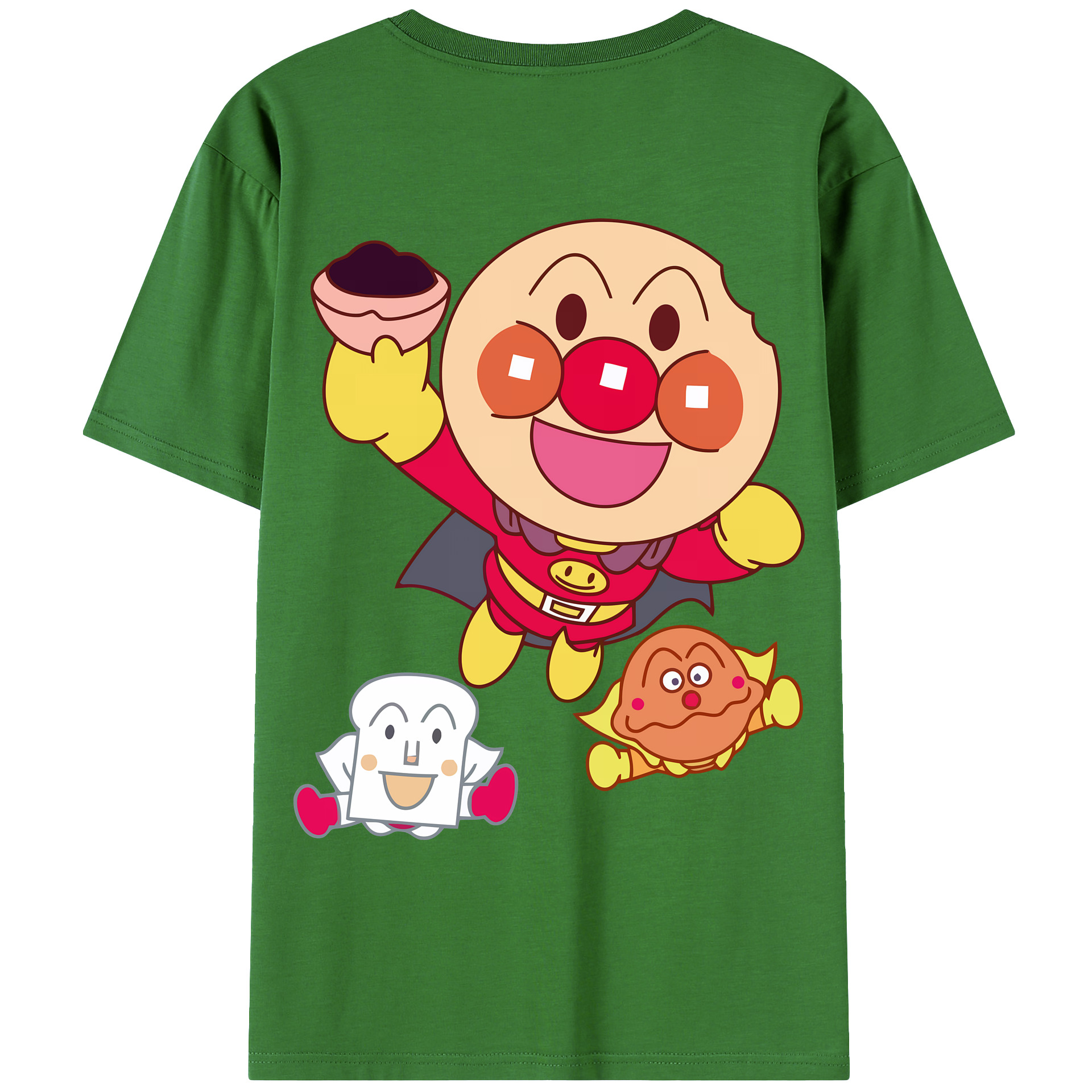 （画像用） アンパンマン Anpanman レディース半袖Tシャツ(バックプリント)
